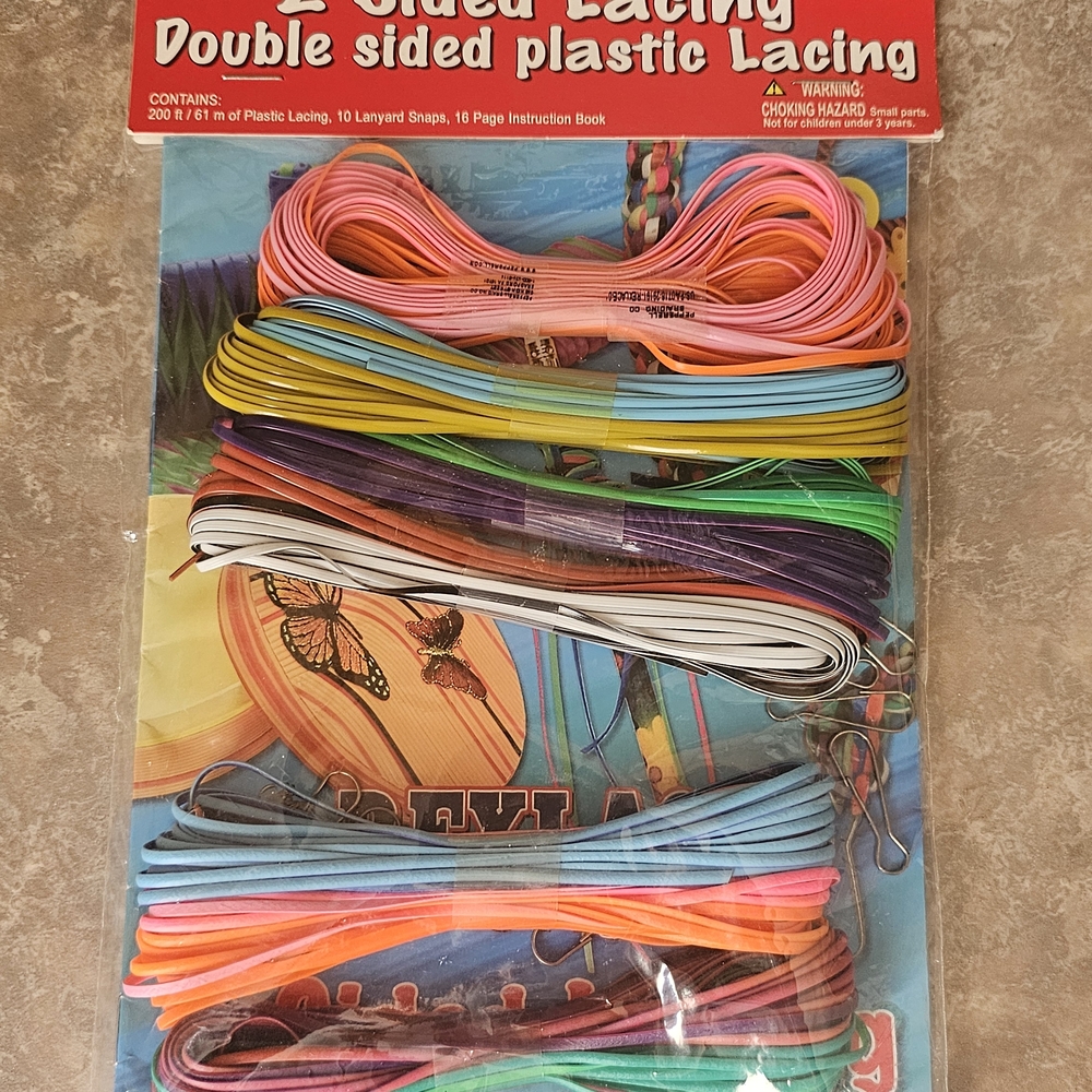 Colorful Double-Sided Plastic Lacing Kit